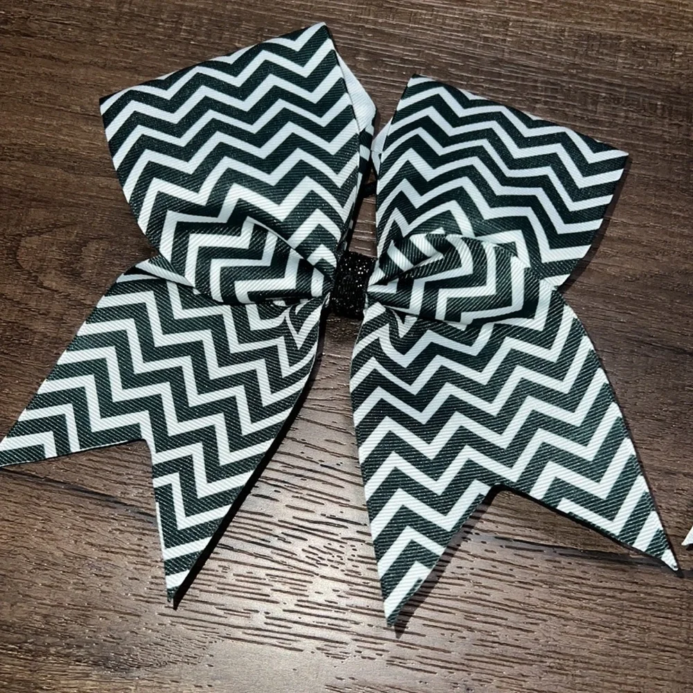 Brand new! Black & White Cheerleading Hair Bows